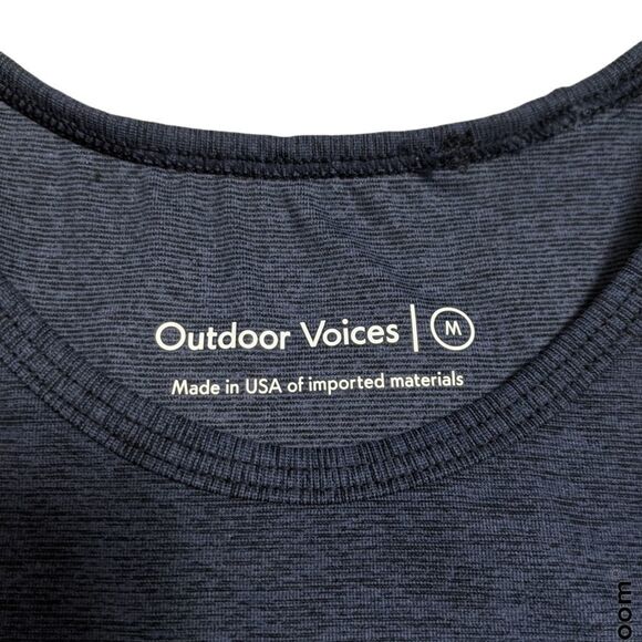 NWT OUTDOOR VOICES Athena Crop Top Navy M - Picture 6 of 7